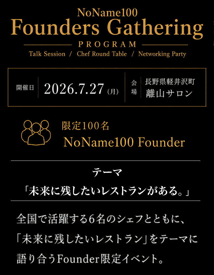 NoName100 Founders Gathering