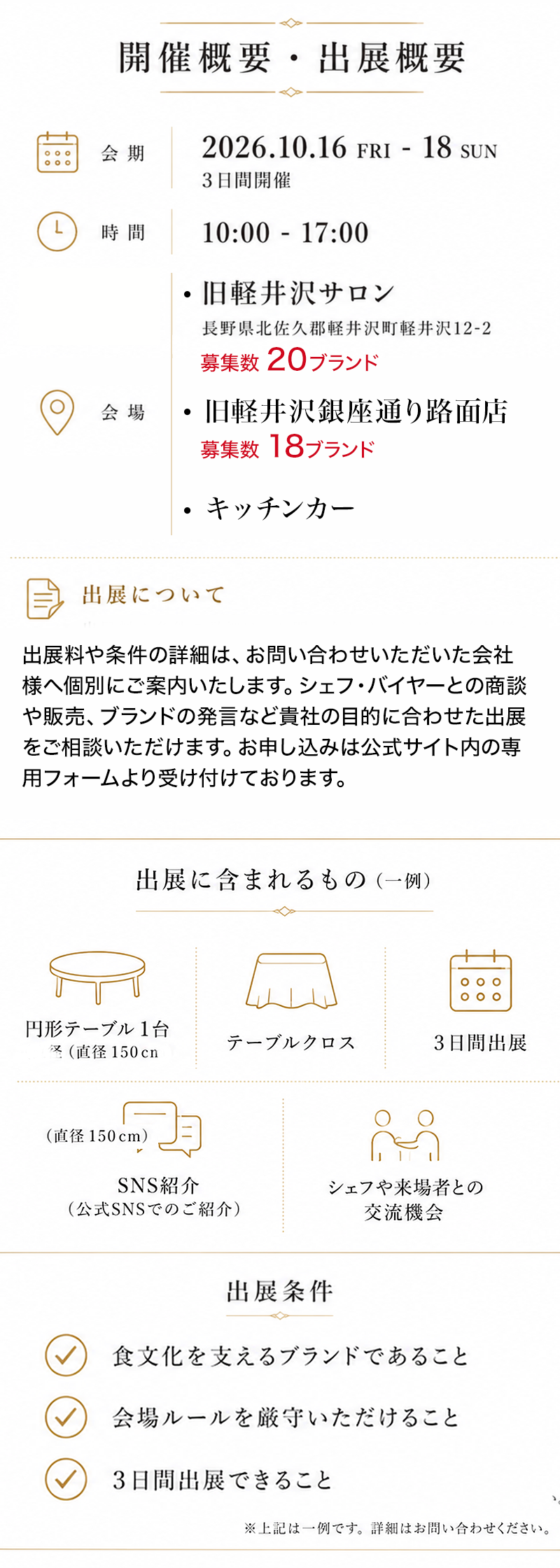 開催概要・出展概要