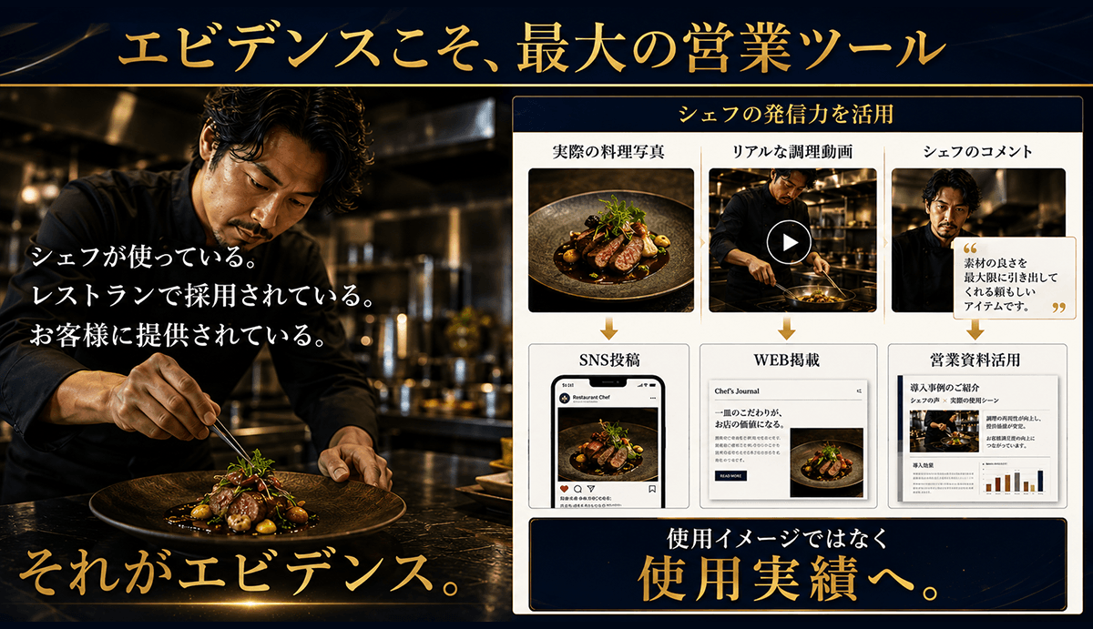 エビデンスこそ、最大の営業ツール